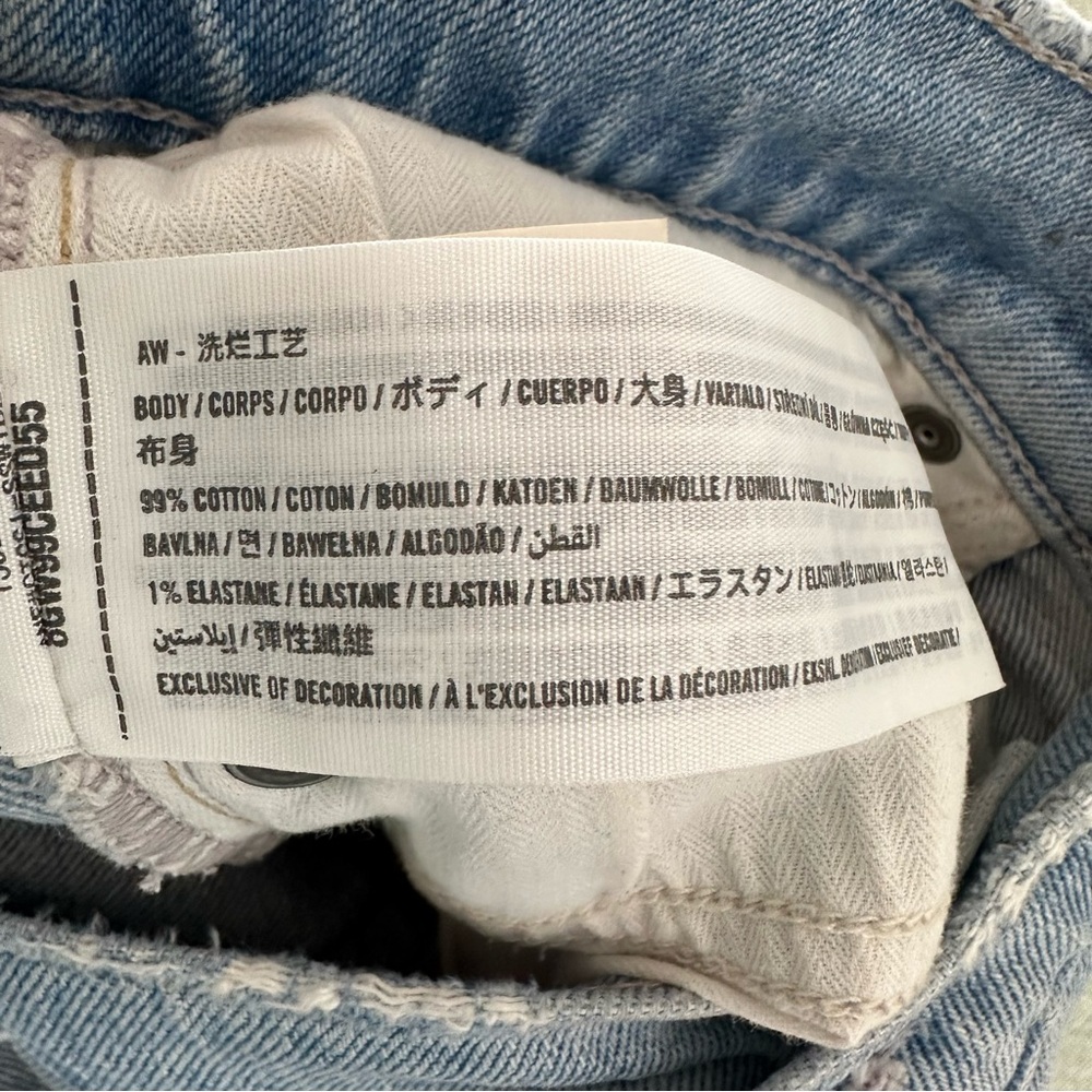 Abercrombie & Fitch The Dad High Rise Jeans Angled Waist Size 8 Short Petite - Picture 5 of 8